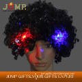 Top popular Creative Led Curly Wig with Jade Blinking Lights